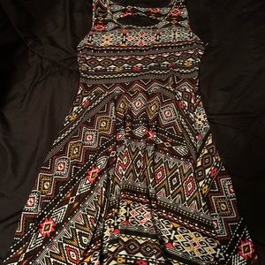 Banana Lemon Aztec cotton dress new with tags size Medium